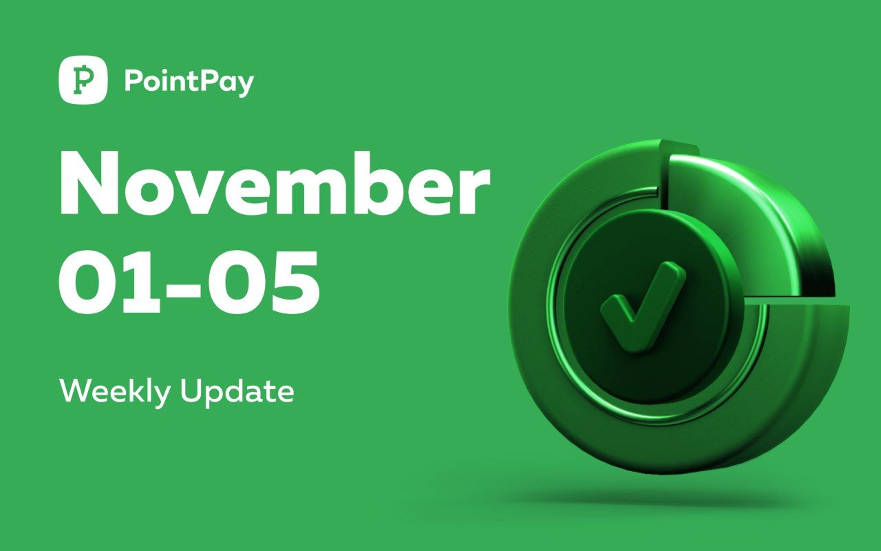 Weekly update from PointPay (November 1— November 5, 2021)