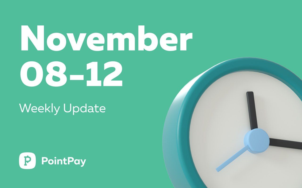 Weekly update from PointPay (November 8— November 12, 2021)
