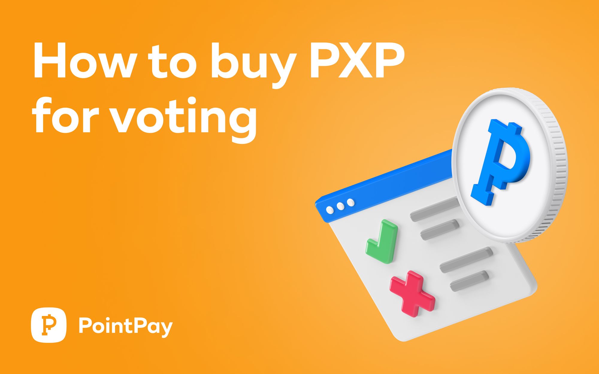 How to buy PXP to vote