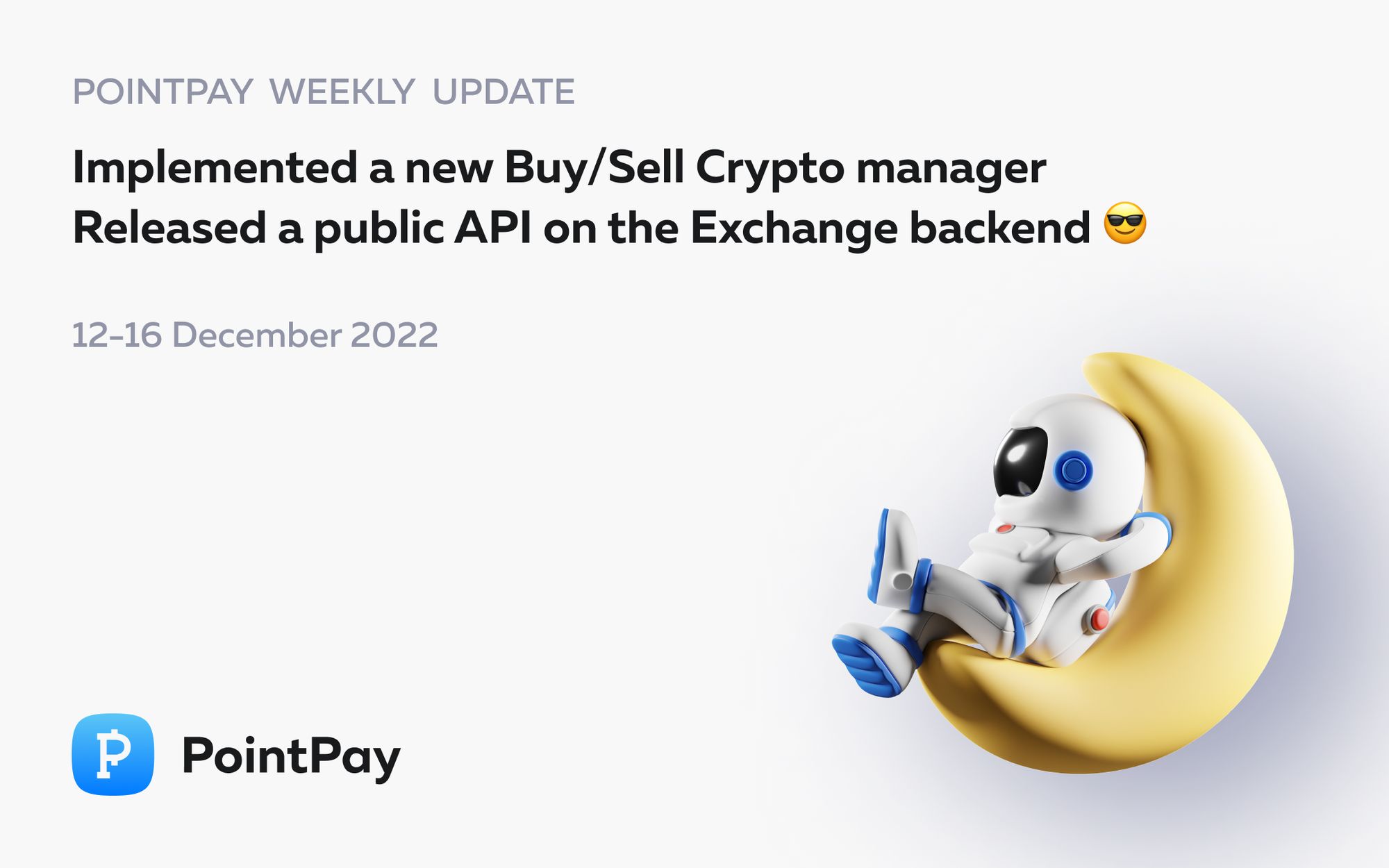PointPay Weekly Update (12 - 16 December 2022)