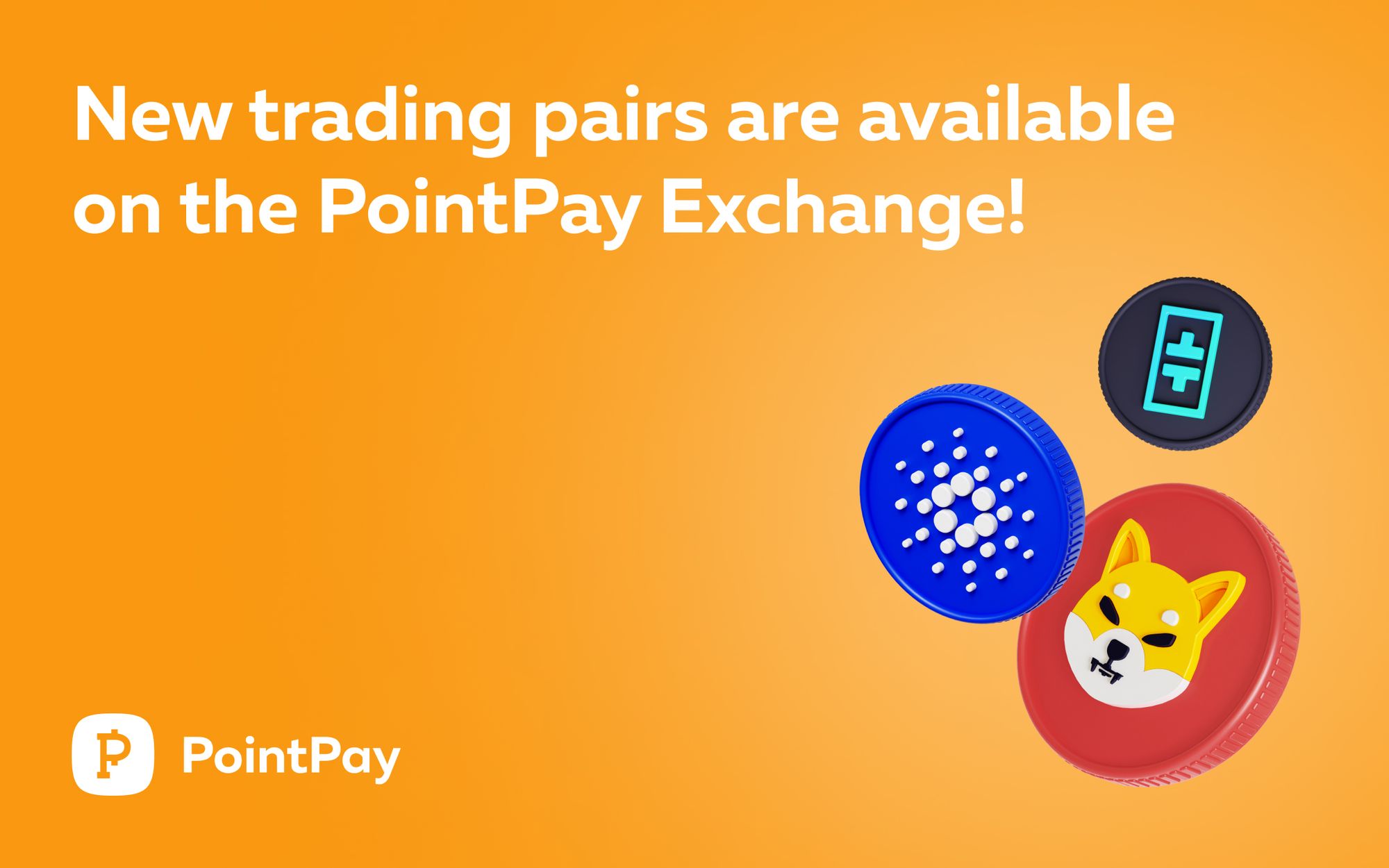 Meet the new trading pairs on the PointPay exchange!