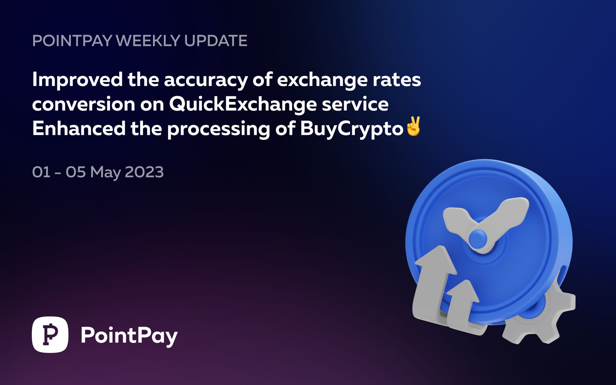 PointPay Weekly Update (1 - 5 May 2023)