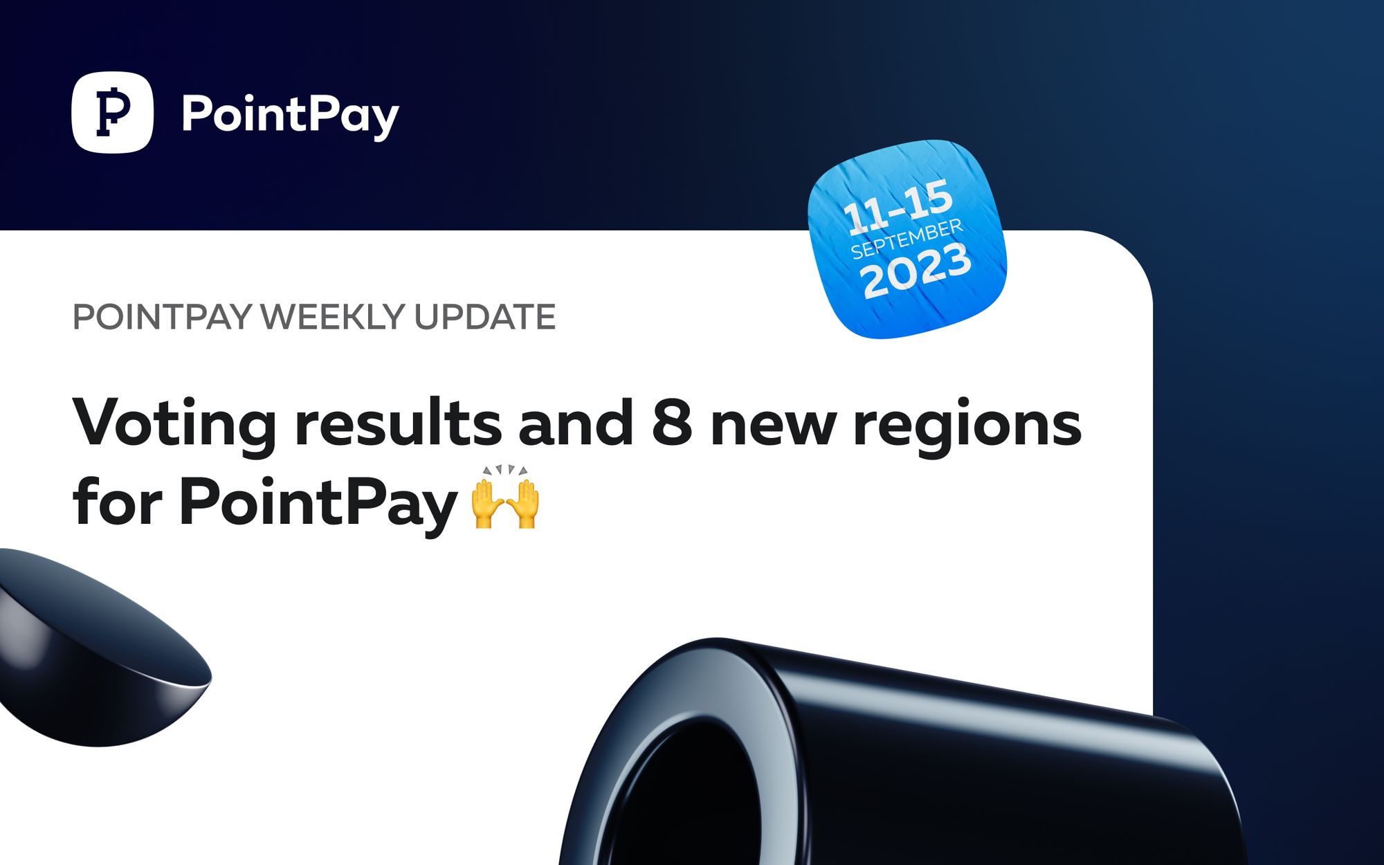 PointPay Weekly Update (11 - 15 September 2023)