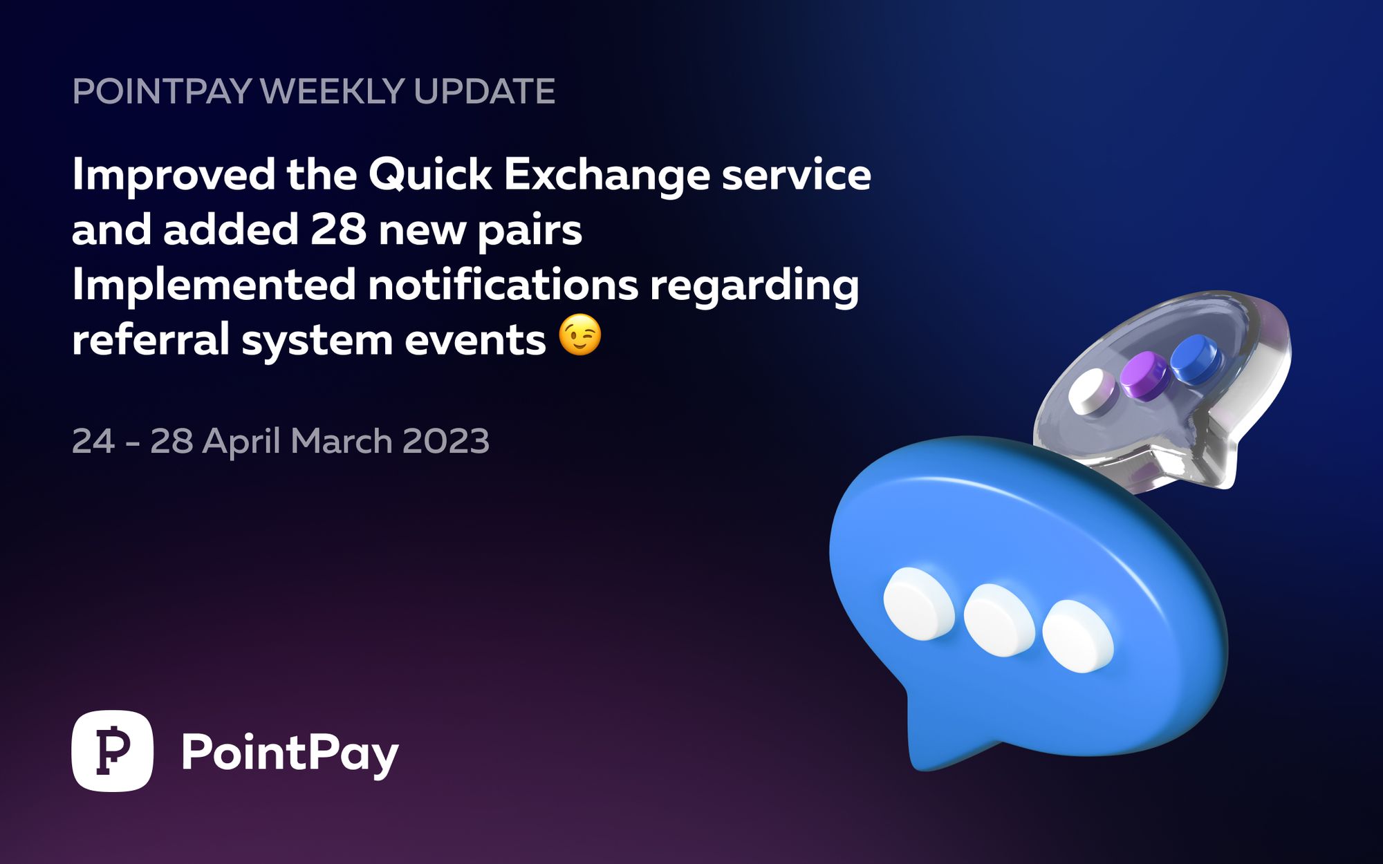 PointPay Weekly Update (24 - 28 April 2023)