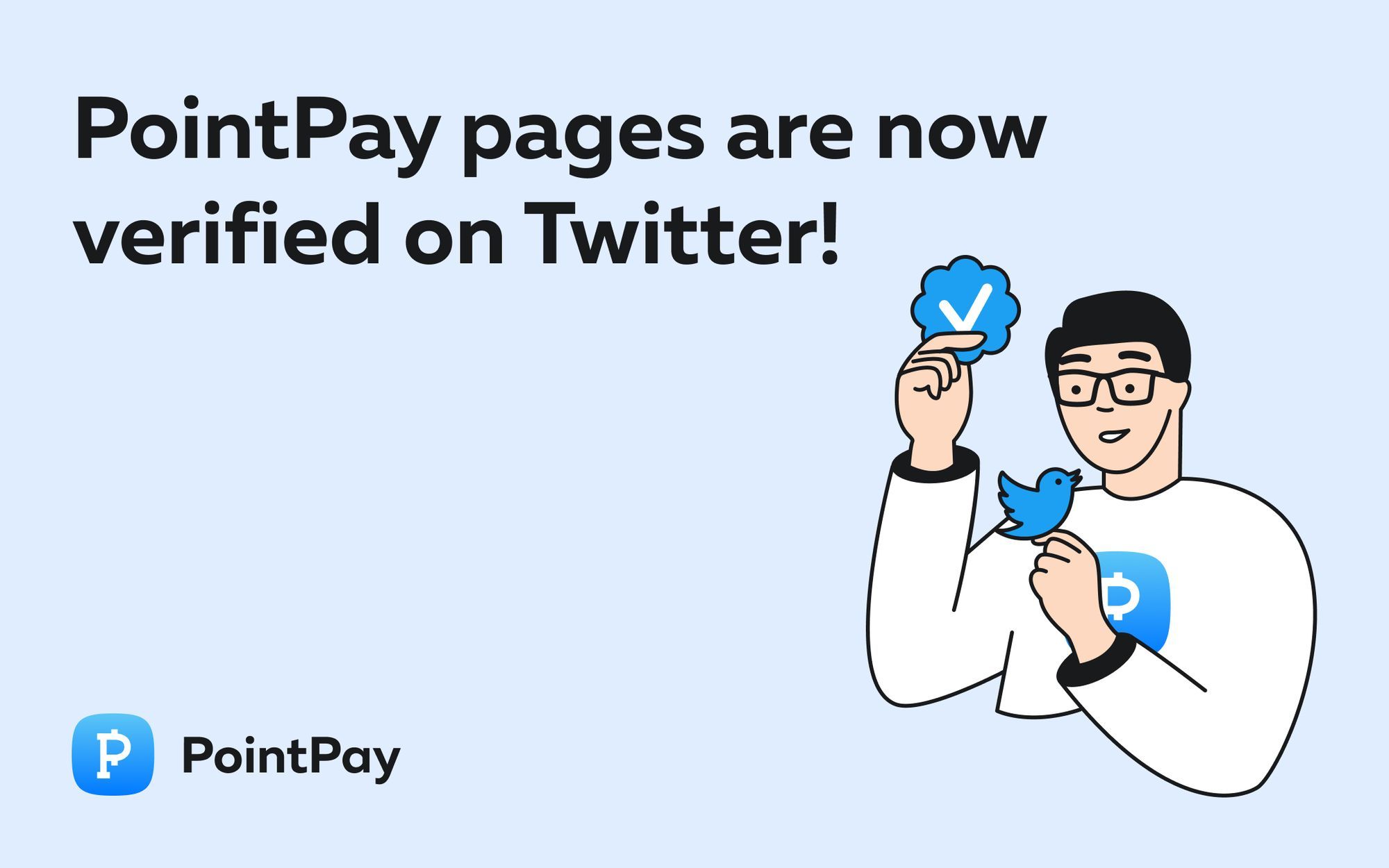 PointPay pages are now verified on Twitter!