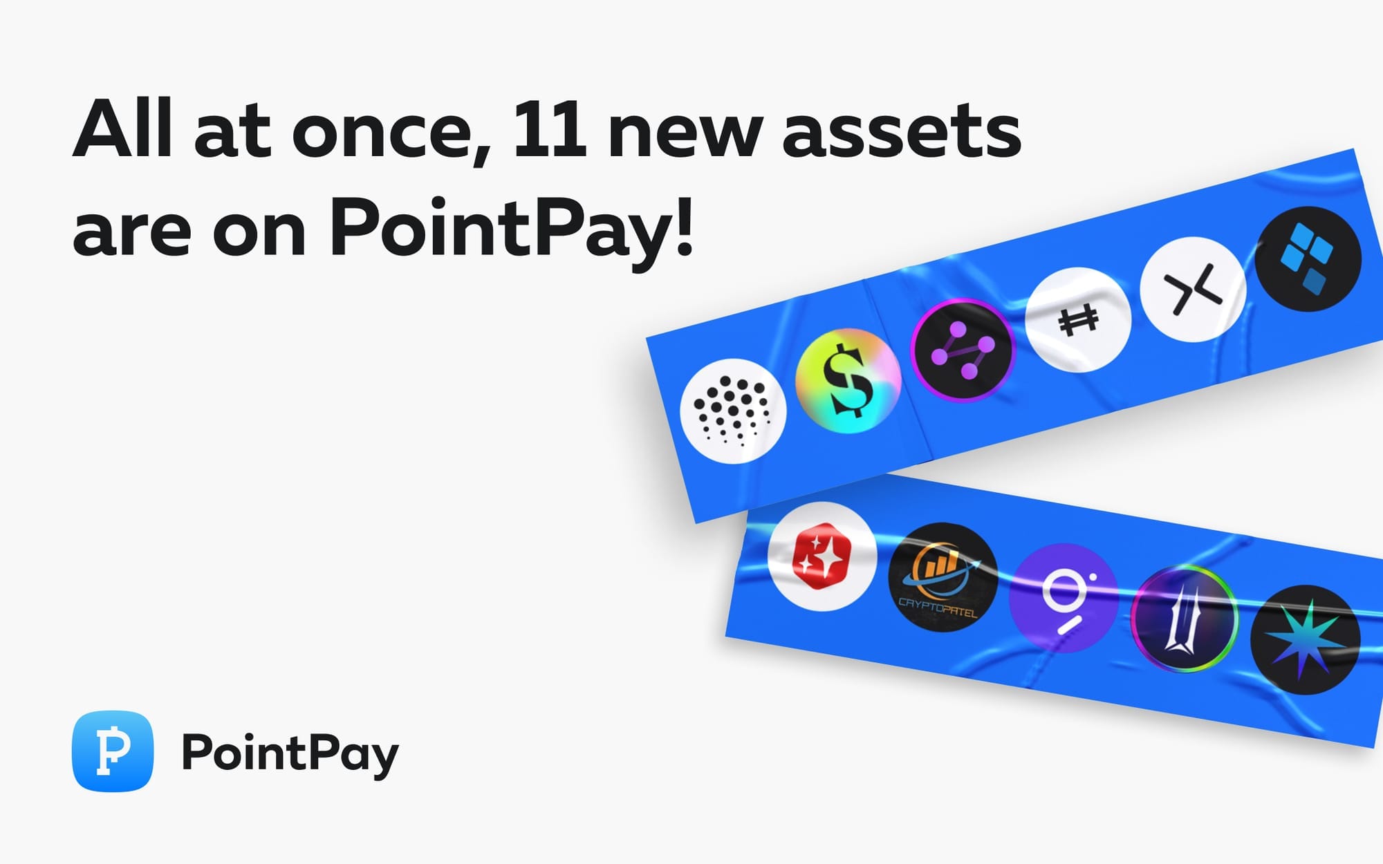 Welcome 11 new cryptocurrencies on the PointPay platform!