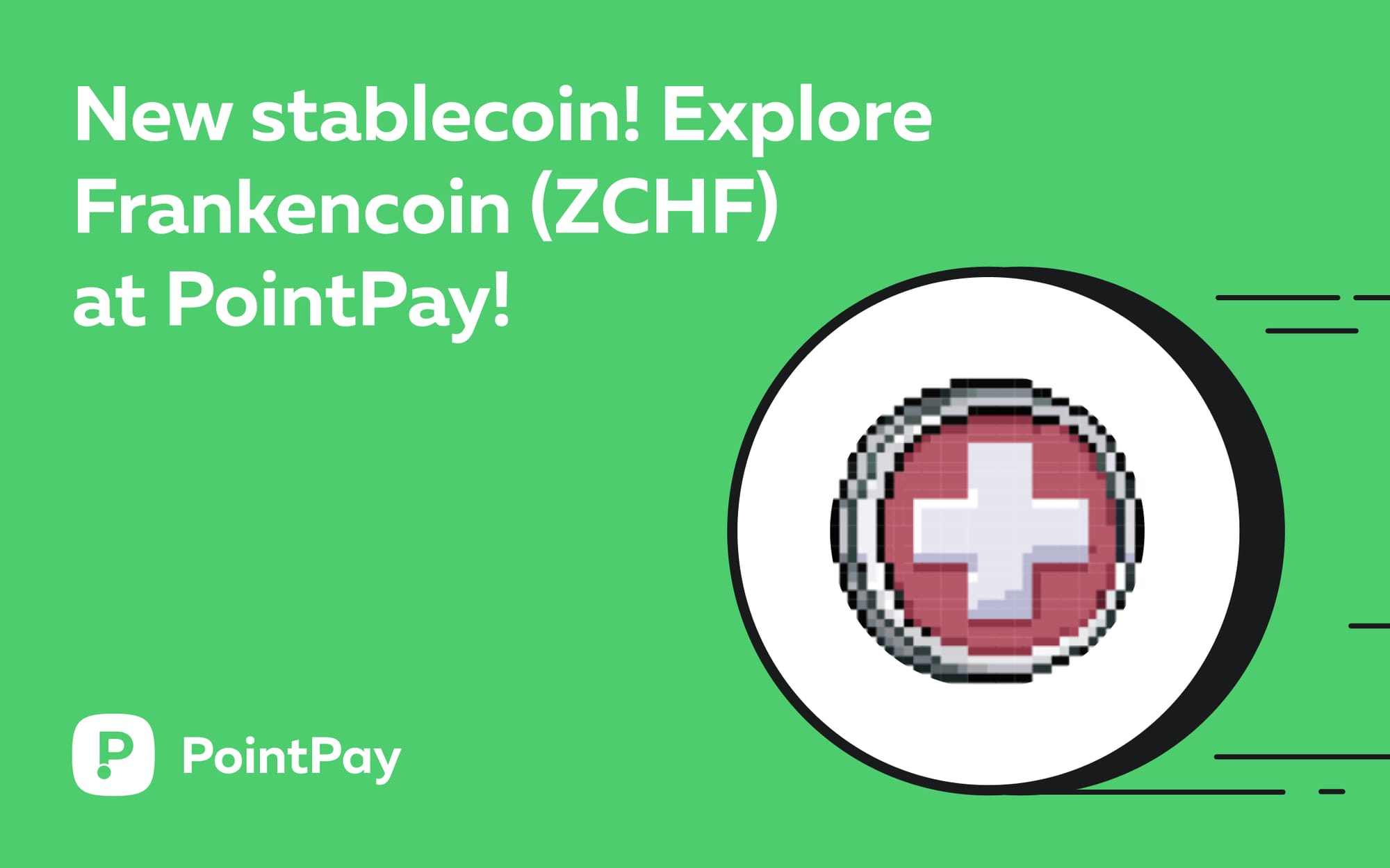 Frankencoin, $ZCHF, is  listed on PointPay!