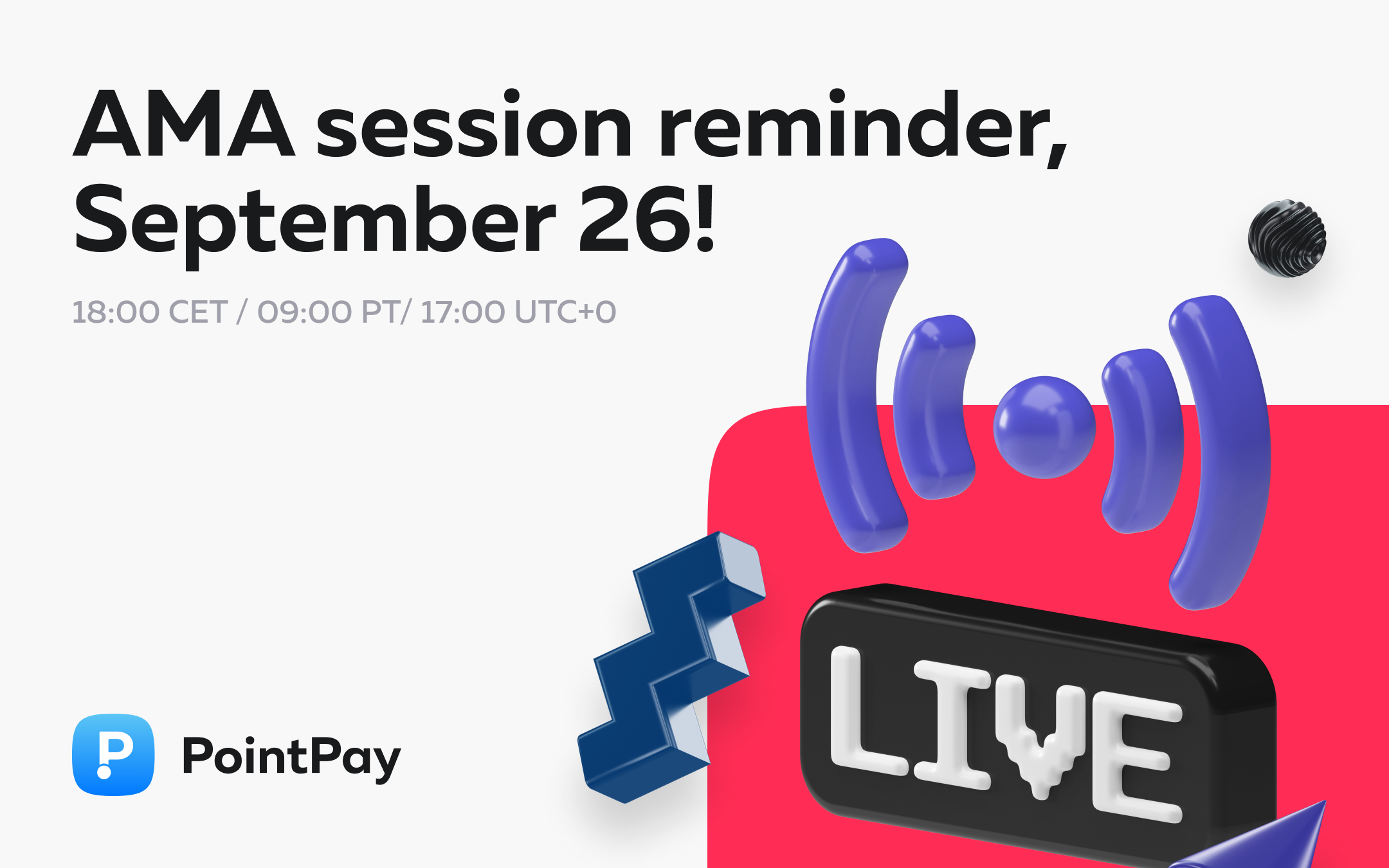 AMA Session Reminder – September 26!