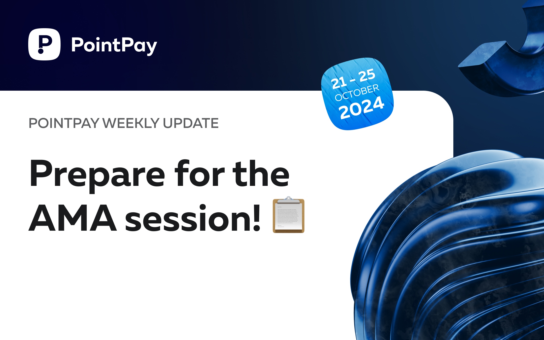 PointPay Weekly Update (21 - 25 October)