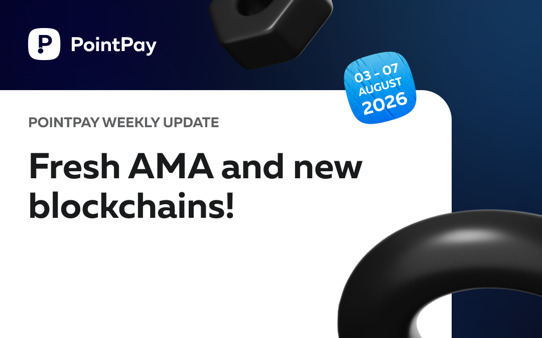 PointPay Weekly Update (03 - 07 August)