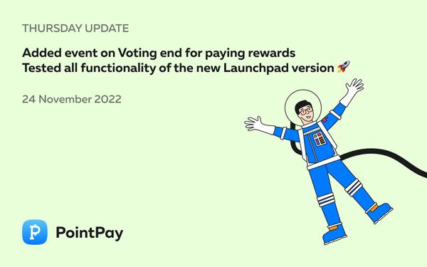 PointPay Thursday Update