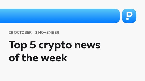 Top 5 Crypto News of the Week! (28 October - 03 November)