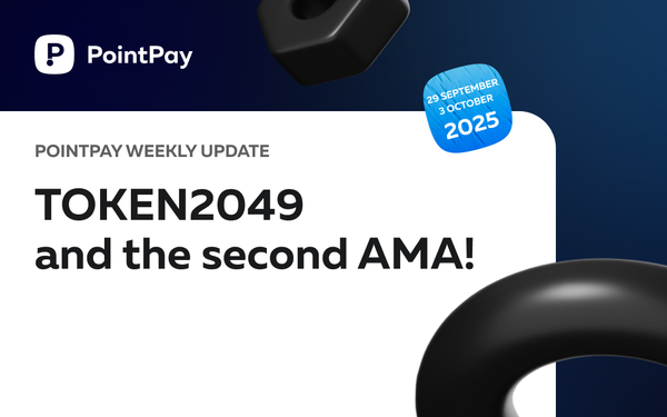 PointPay Weekly Update (29 September - 3 October)